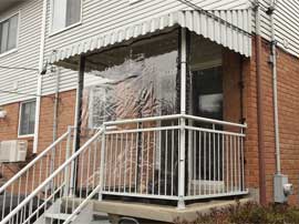 Rideaux de vinyle sur mesure